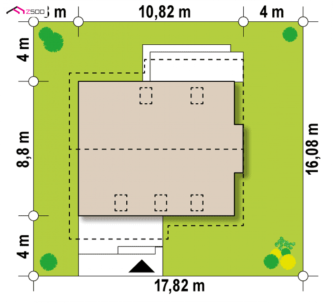 Mājas projekts Z92 D - Divstāvu mājas projekts - Z92 D