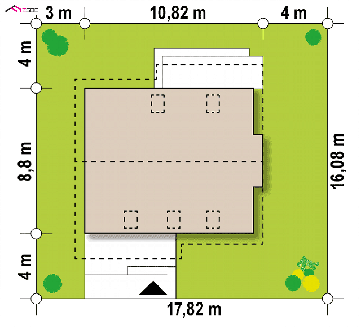Mājas projekts - Divstāvu mājas projekts - Z92 D