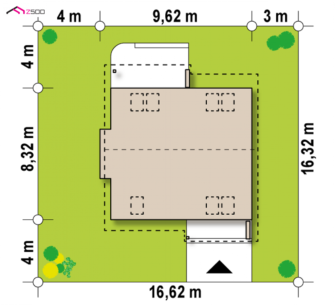 Mājas projekts Z102 D - Divstāvu mājas projekts - Z102 D