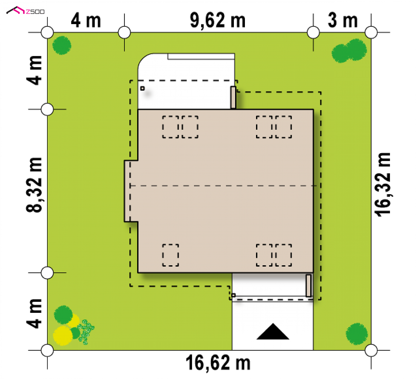 Mājas projekts - Divstāvu mājas projekts - Z102 D