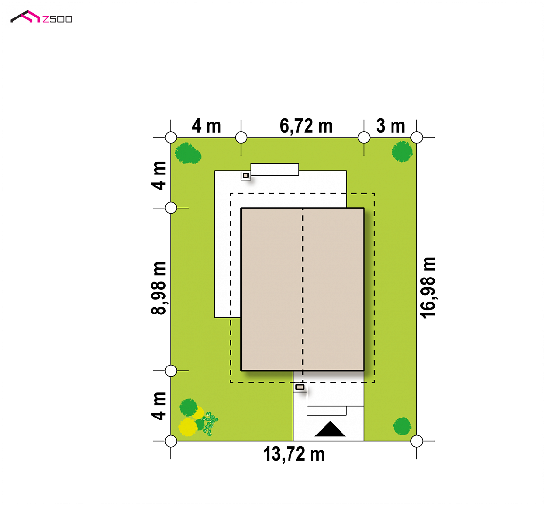 Mājas projekts Z297 D - Divstāvu mājas projekts - Z297 D