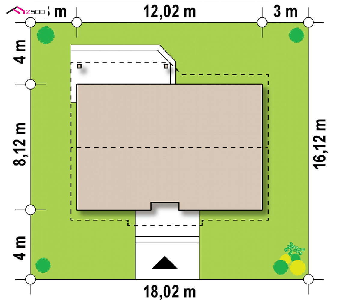 Mājas projekts Z7 D 35 - Mazas mājas projekts - Z7 D 35