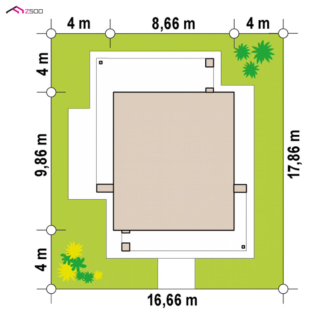 Mājas projekts Zx92 - Divstāvu māju projekts - Zx92