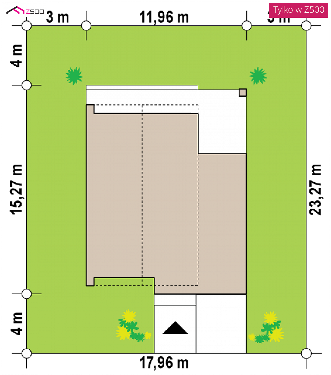 Mājas projekts Z424 - Divstāvu mājas projekts ar garāžu - Z424
