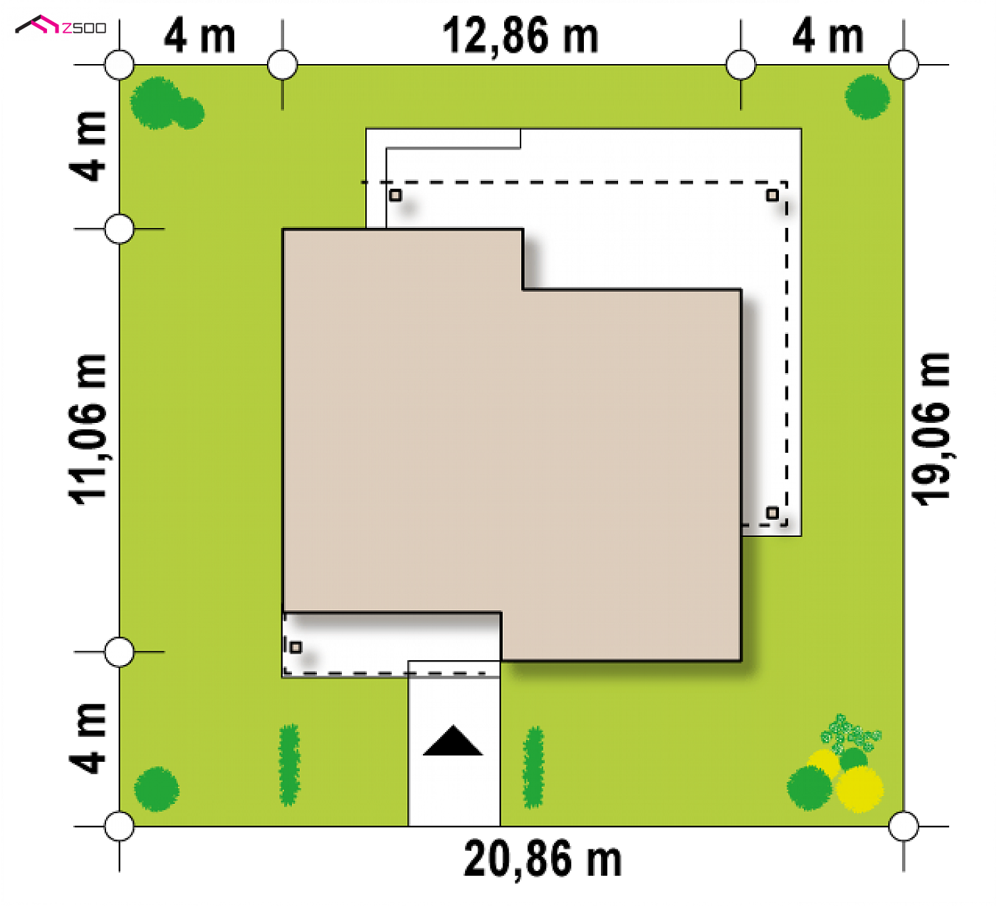 Mājas projekts - Vienstāva mājas projekts - Z377 B