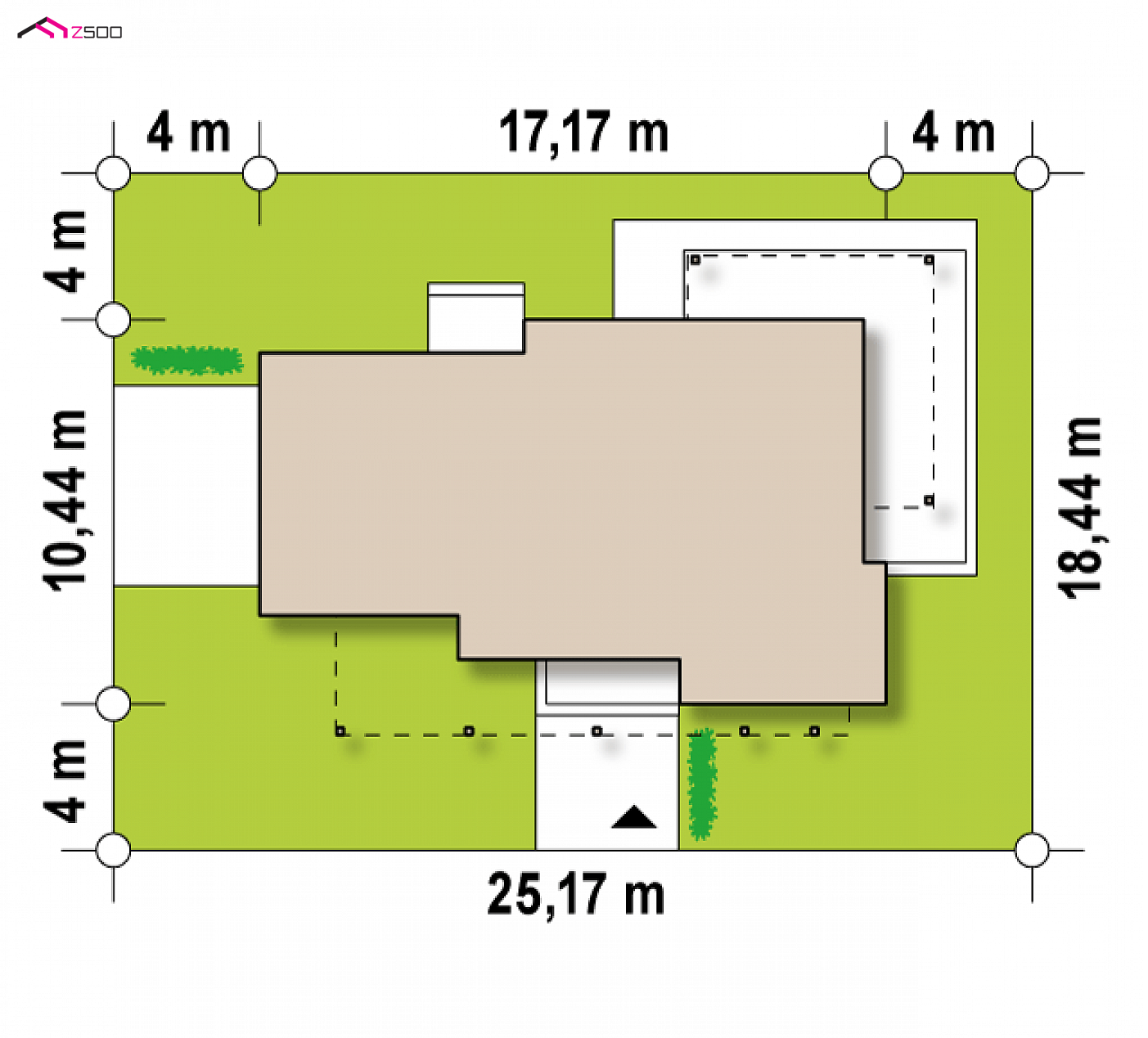 Mājas projekts - Modernas divstāvu mājas projekts ar garāžu - Zx14