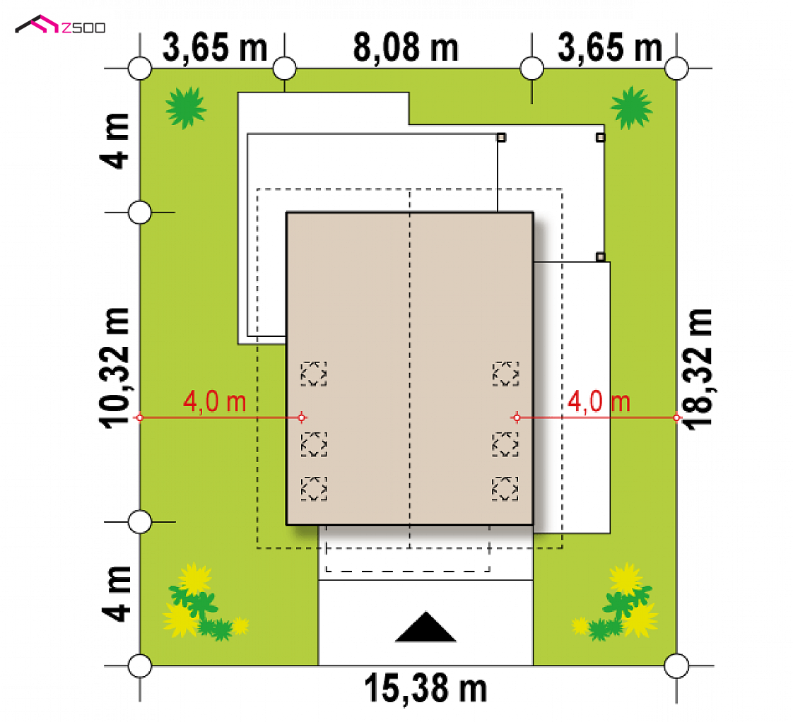 Mājas projekts Z440 D - Divstāvu mājas projekts - Z440 D