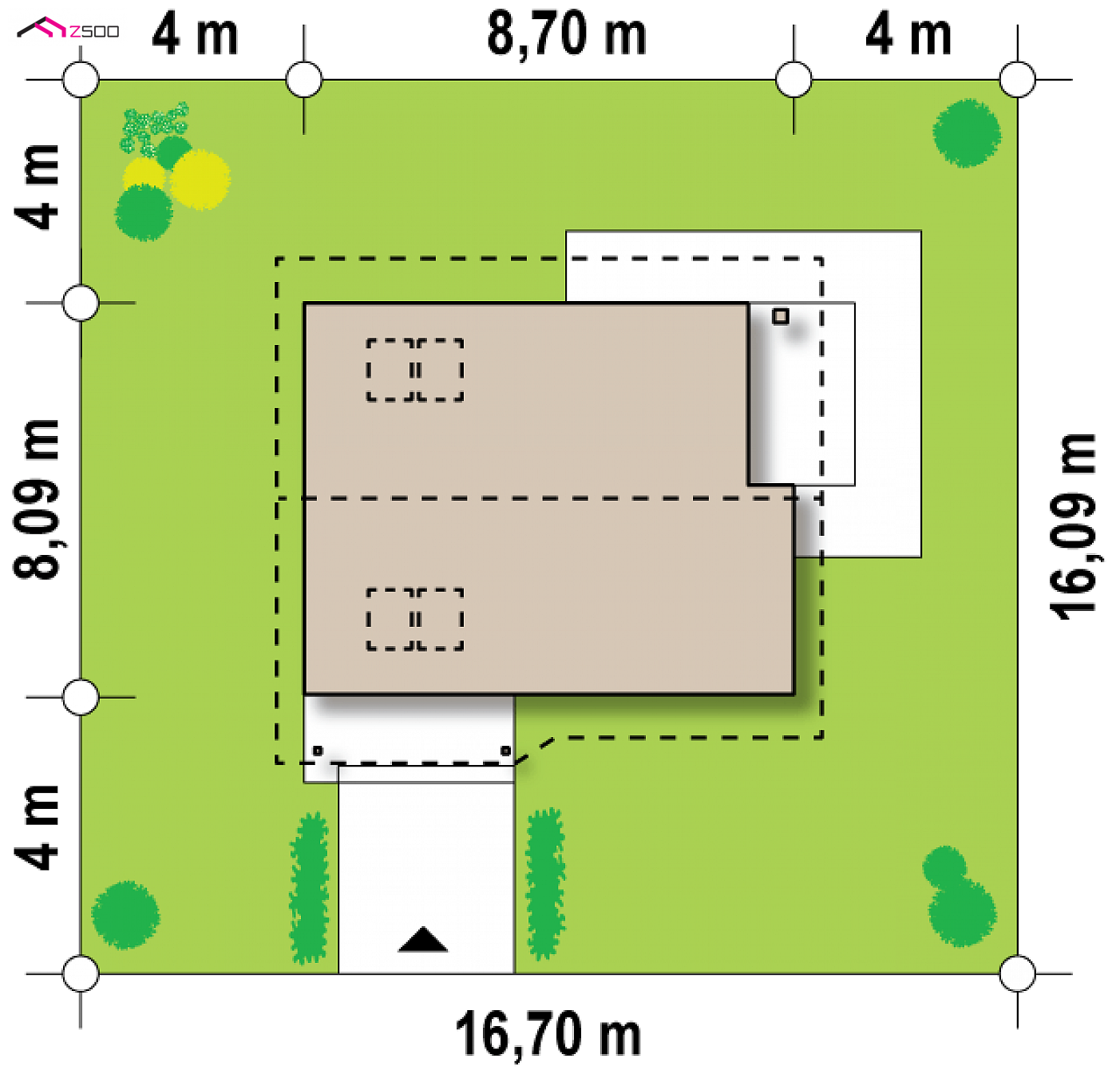 Mājas projekts - Divstāvu mājas projekts - z71 D