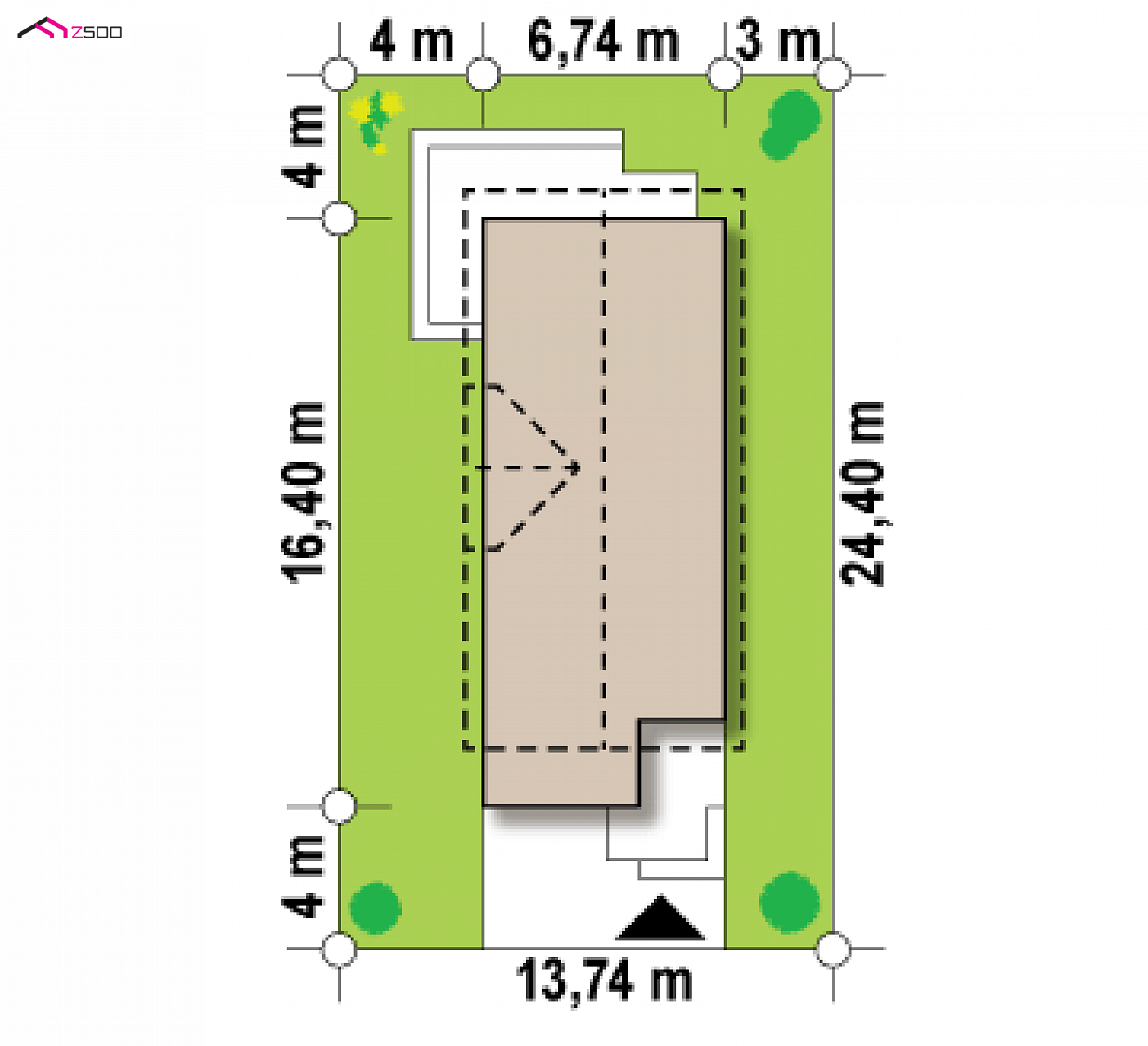 Mājas projekts - Divstāvu mājas projekts - Z293