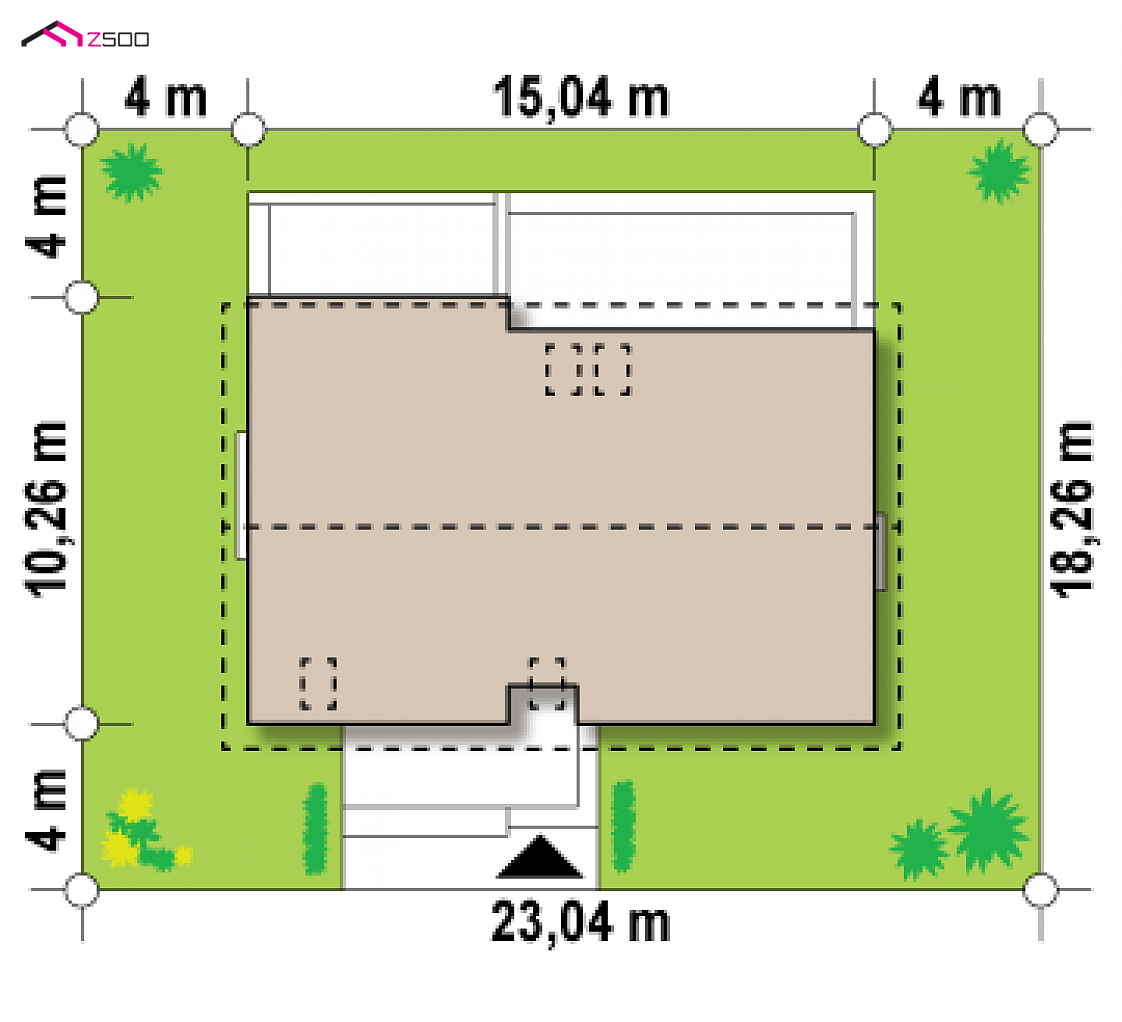 Mājas projekts Z97 - Dzīvojamās mājas projekts ar mansardu - Z97