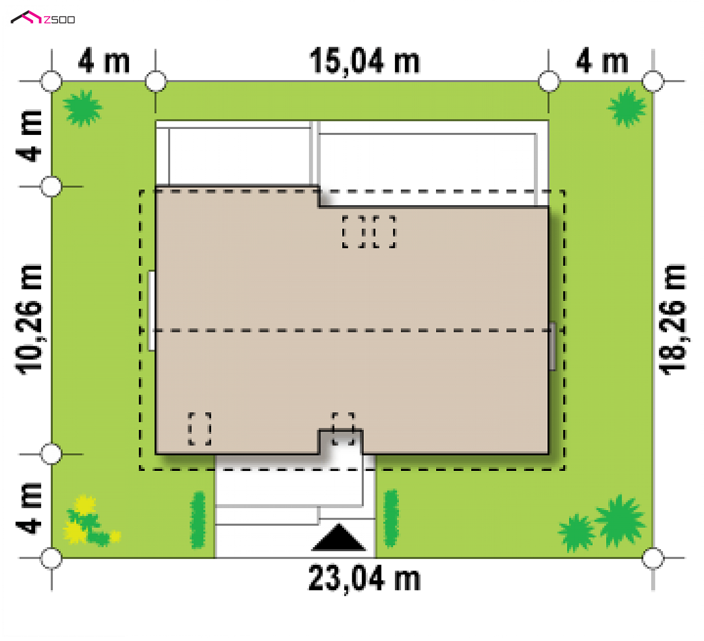 Mājas projekts - Dzīvojamās mājas projekts ar mansardu - Z97
