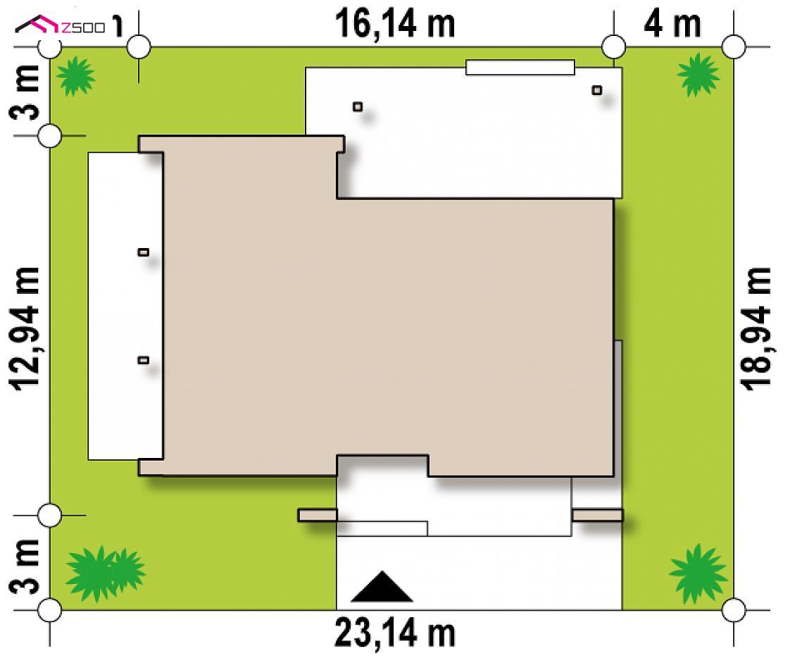 Mājas projekts Zx106 - Modernas mājas projekts - Zx106