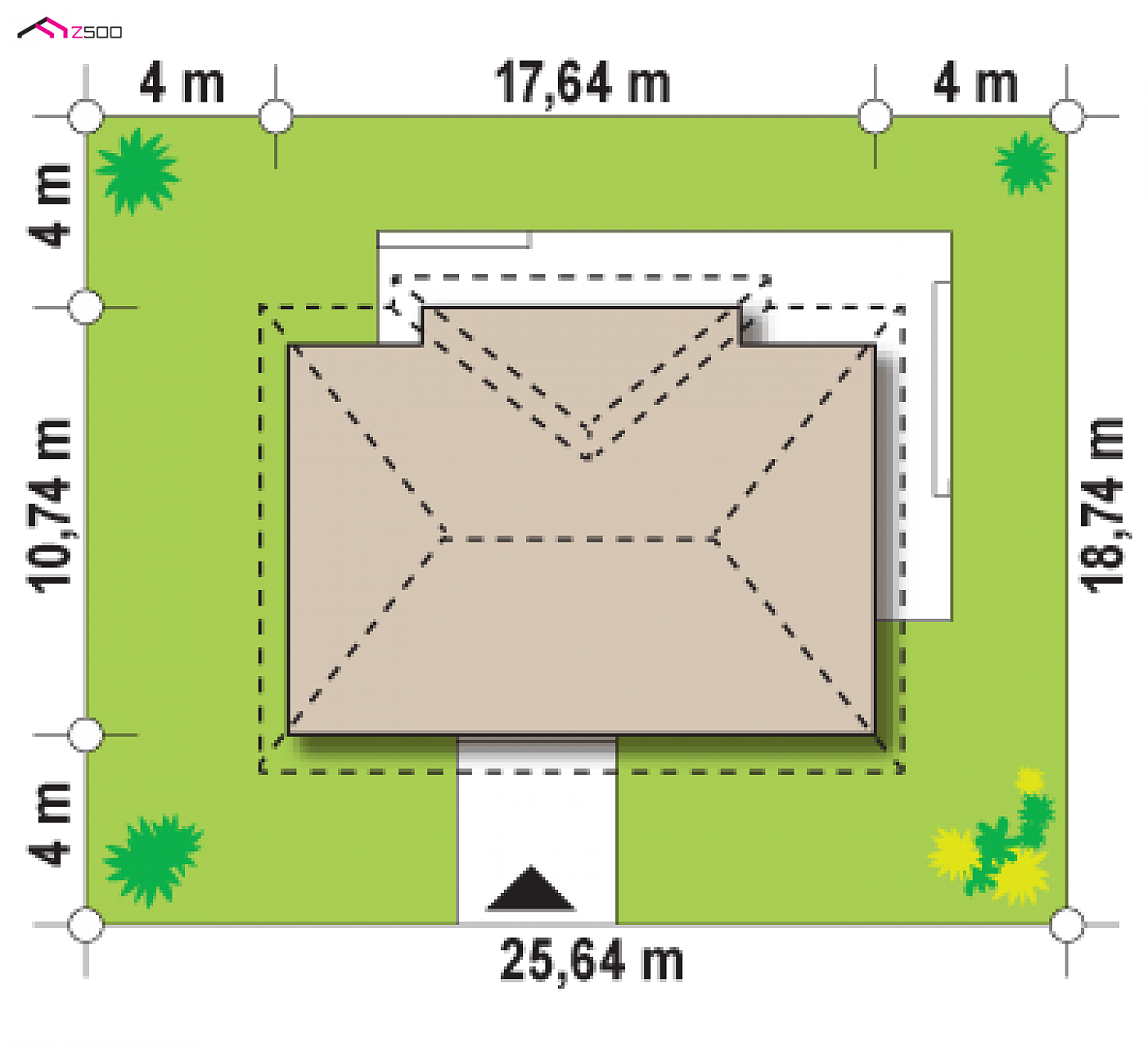 Mājas projekts - Vienstāvu mājas projekts - Z310
