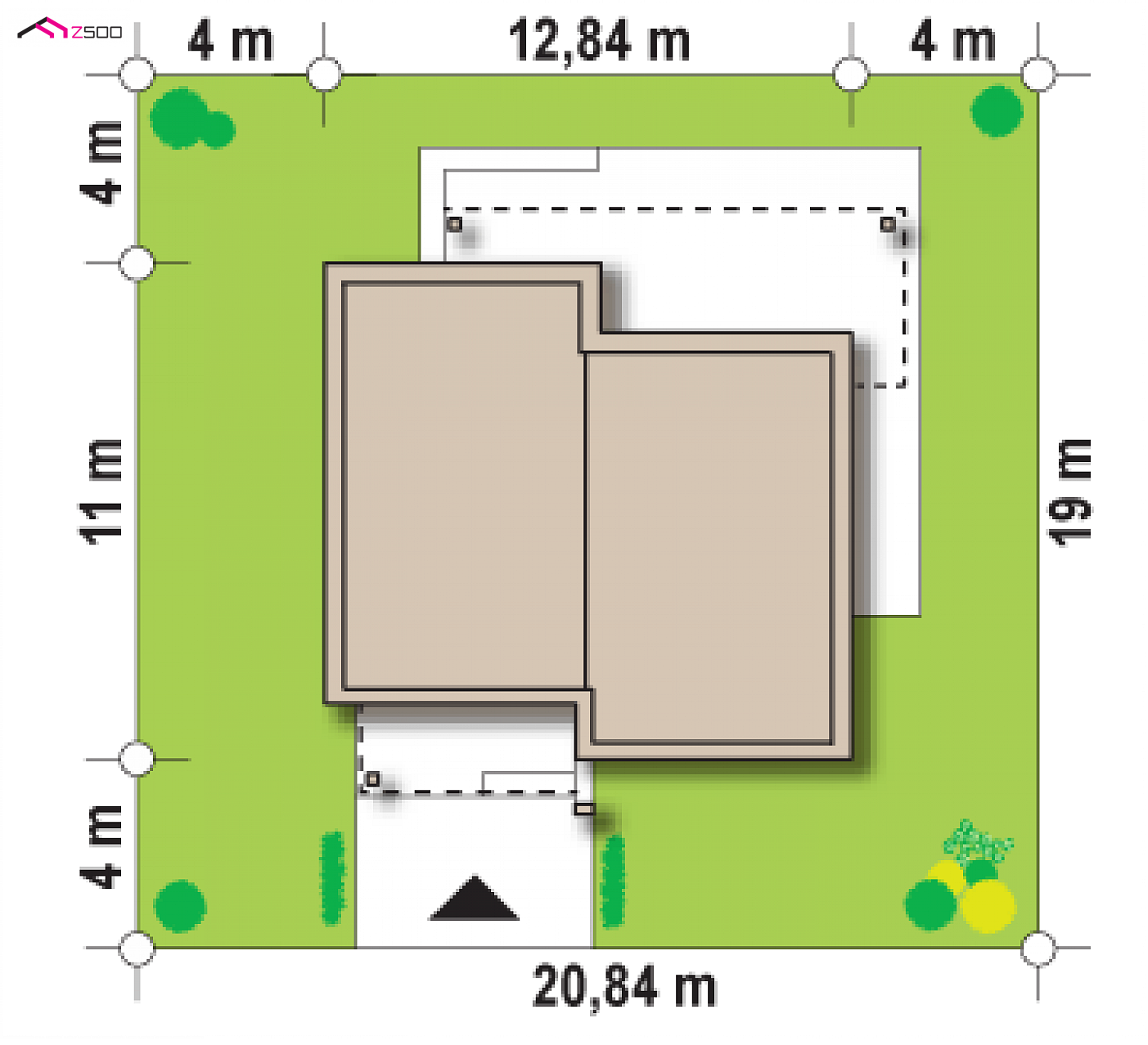 Mājas projekts - Nelielas mājas projekts - Zx105 B