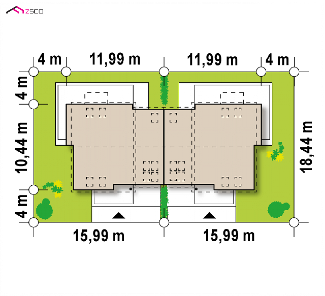 Mājas projekts Zb3 duo - zbliźniaczona wersja projektu zb3