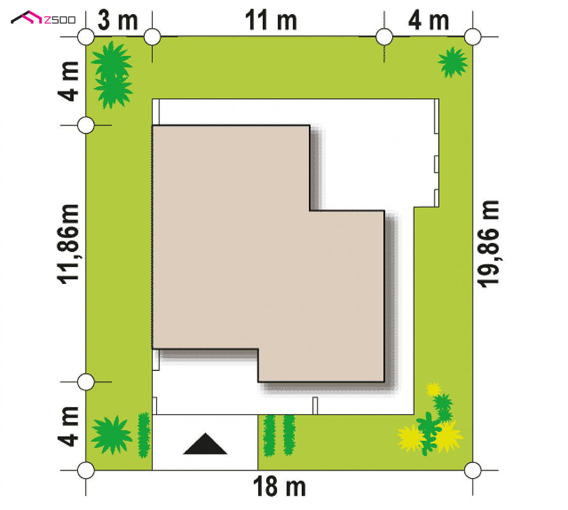 Mājas projekts Zx57 - Modernas, nelielas mājas projekts - Zx57