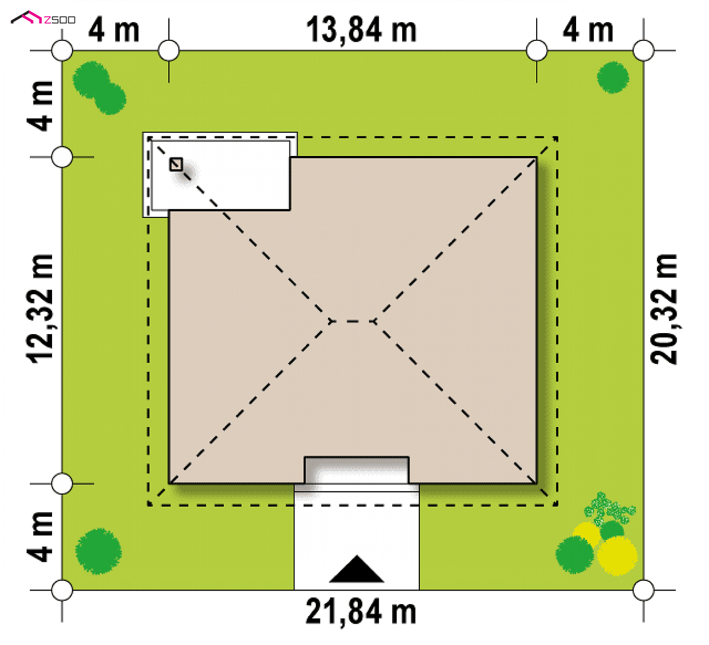 Mājas projekts - Vienstāva mājas projekts - Z67 A