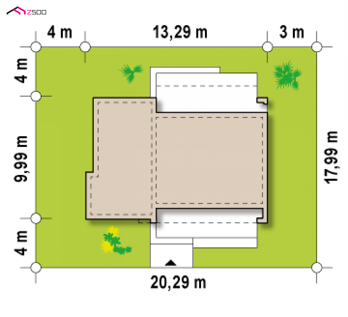 Mājas projekts Zx53 - - wersja pomniejszona projektu