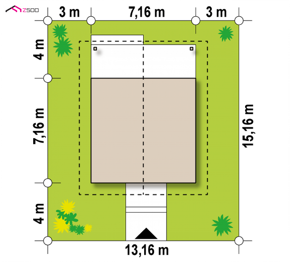 Mājas projekts Z361 - Mazas mājas projekts - Z361