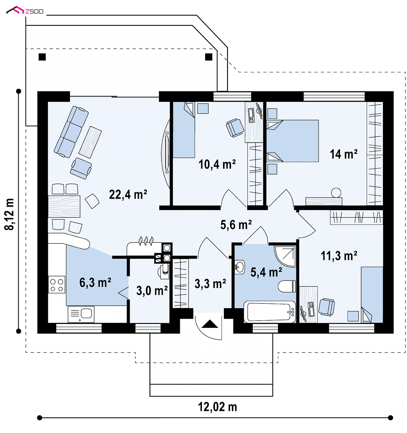 Mājas projekts - Mazas mājas projekts - Z7 D 35