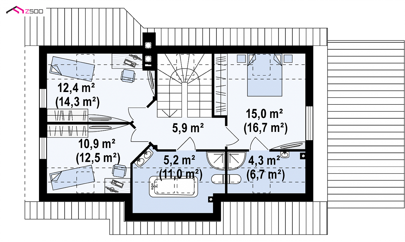 Mājas projekts - Wersja projektu w standardzie NF40