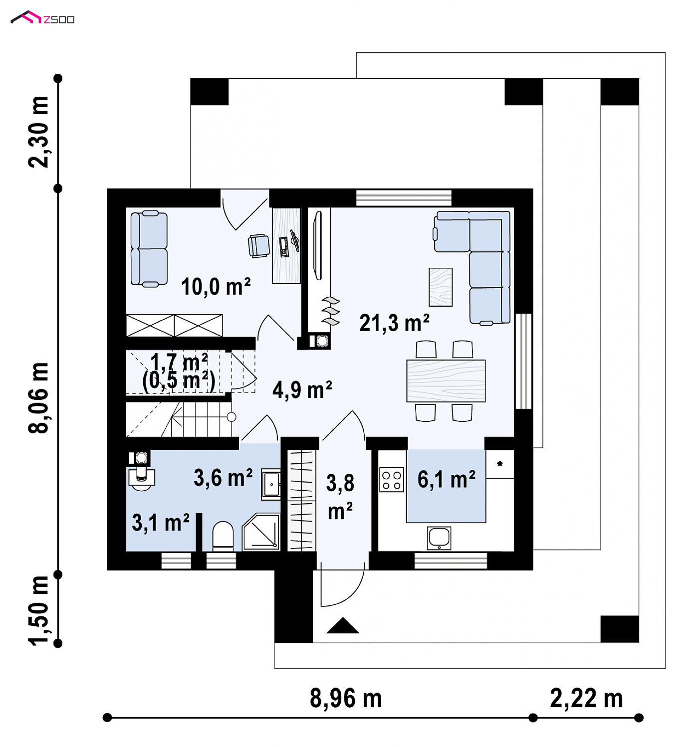 Mājas projekts - Nelielas mājas projekts - Z382