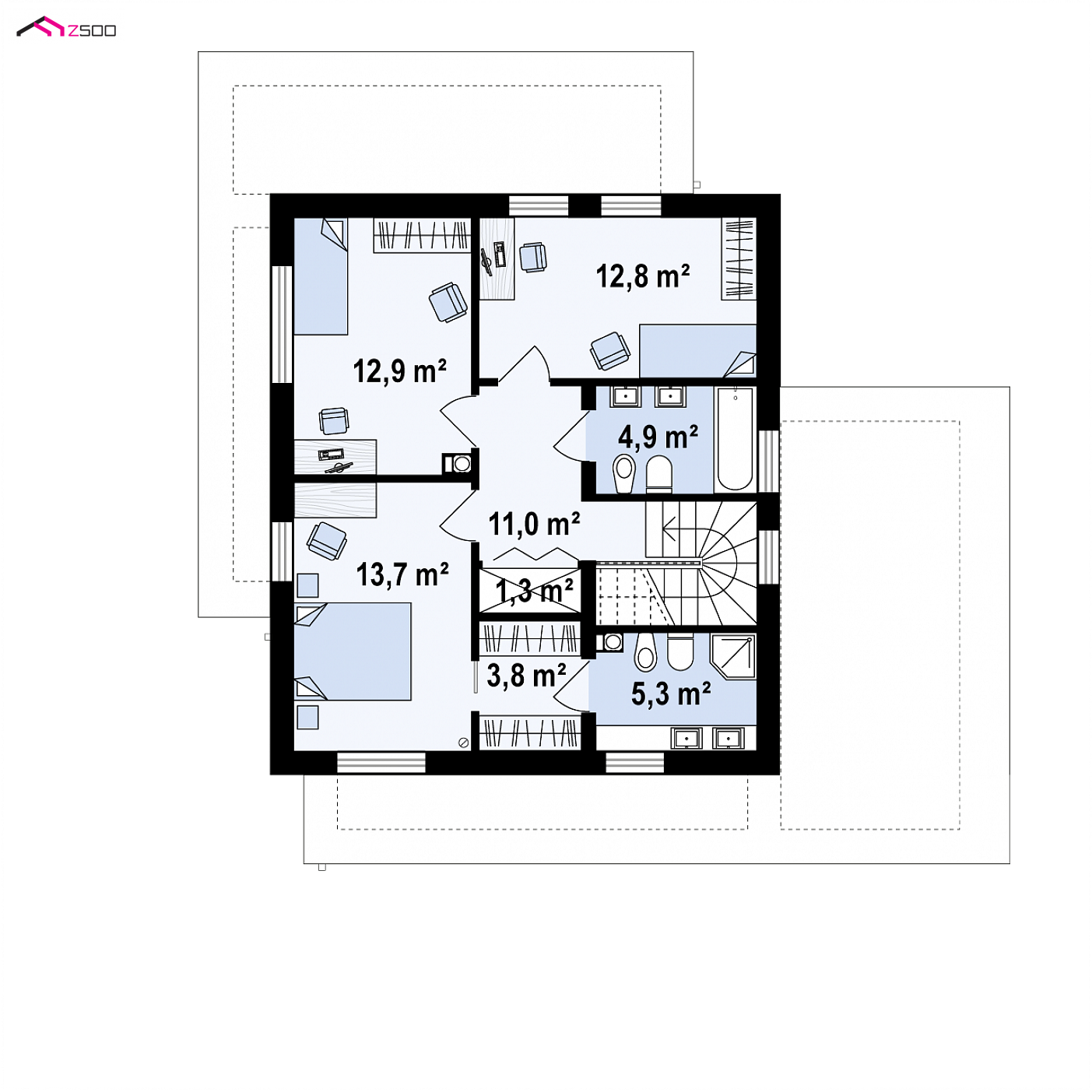 Mājas projekts - Divstāvu mājas projekts - zx92 GP
