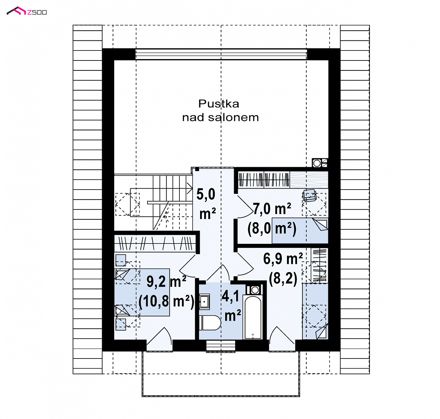 Mājas projekts - Divstāvu mājas projekts - Z440 D