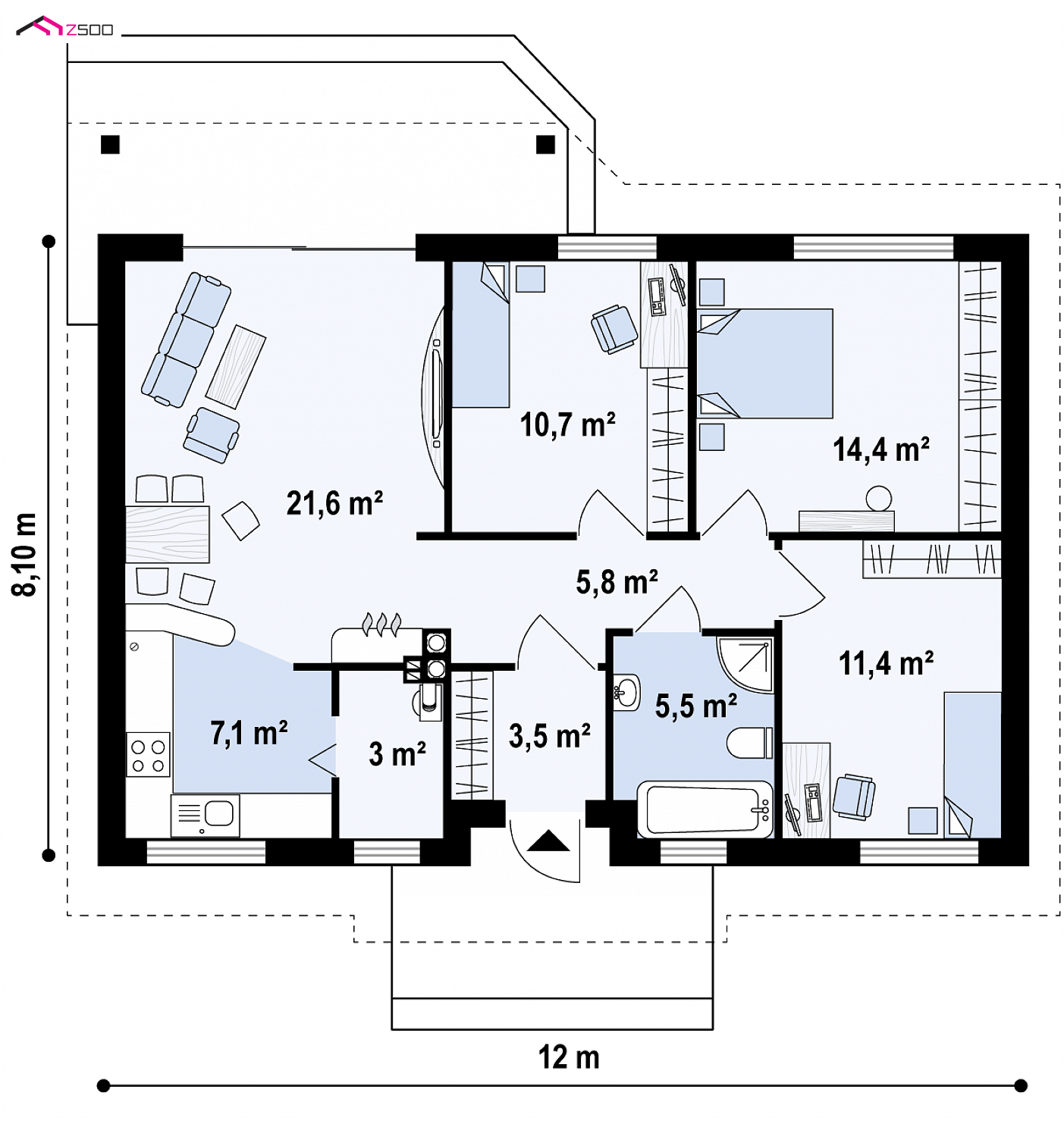 Mājas projekts - Mazas mājas projekts - Z7 D 30