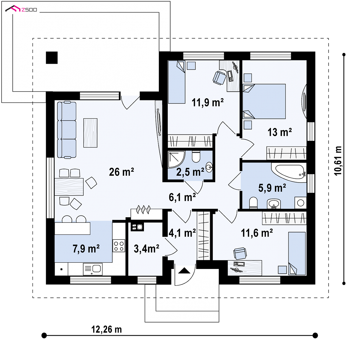 Mājas projekts - Wersja projektu w standardzie NF40