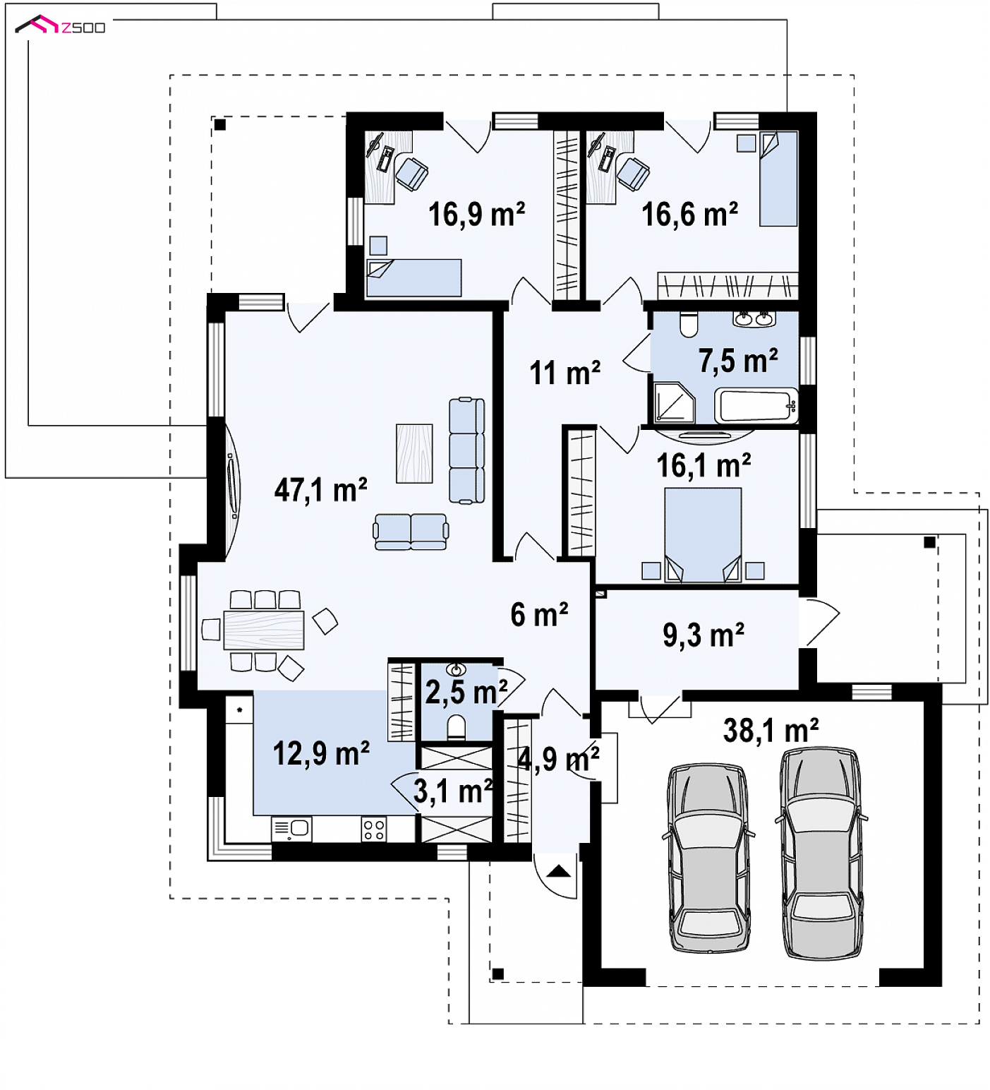 Mājas projekts - wersja projektu w standardzie NF40
