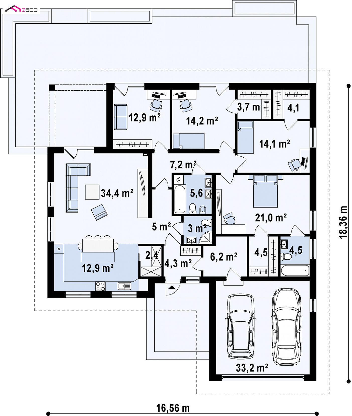 Mājas projekts - Wersja projektu w standardzie NF40