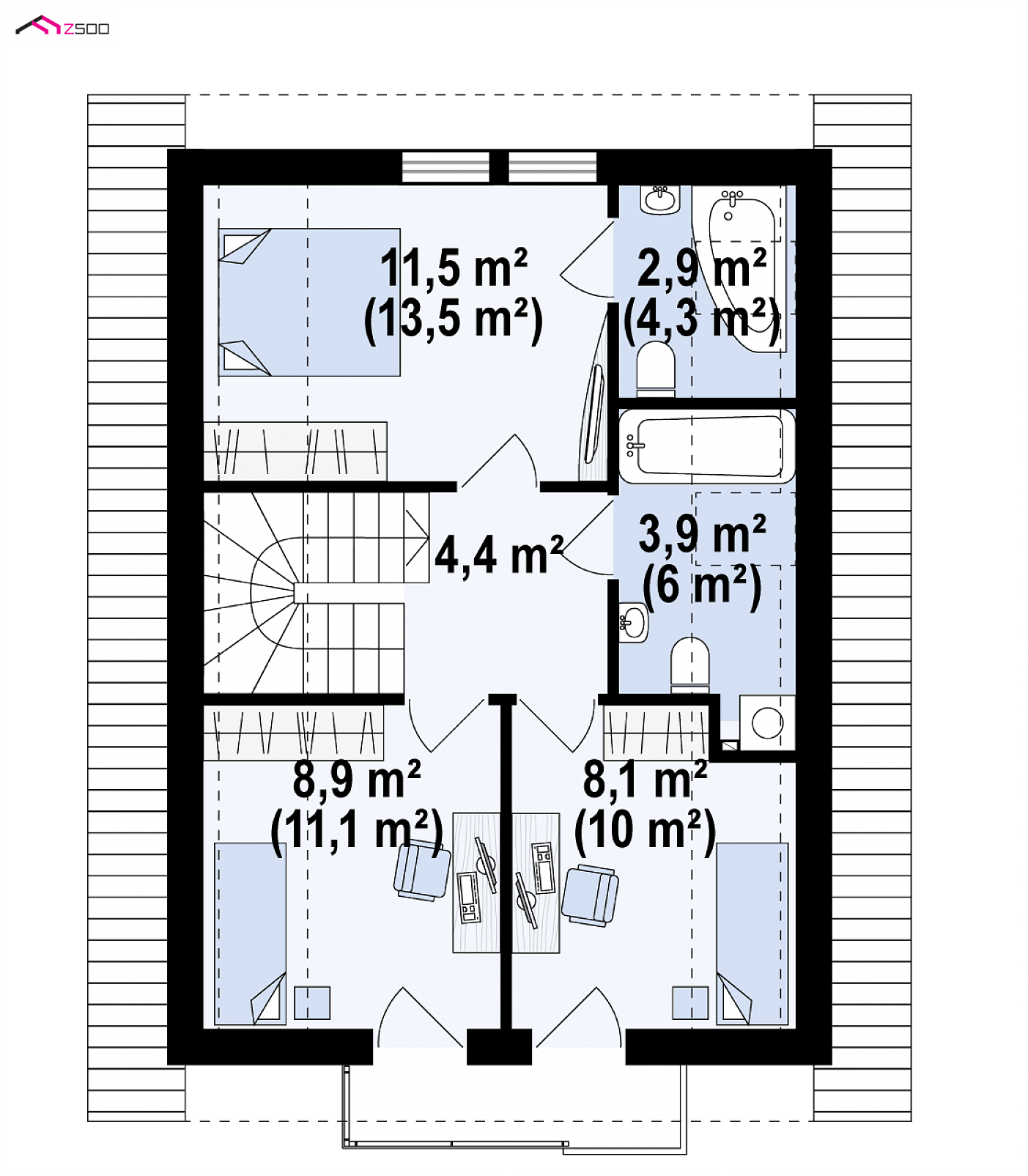Mājas projekts - wersja projektu w standardzie NF40