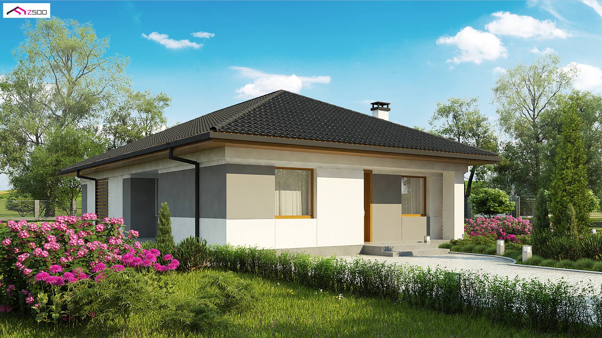 Mājas projekts - Vienstāva mājas projekts - Z328 D