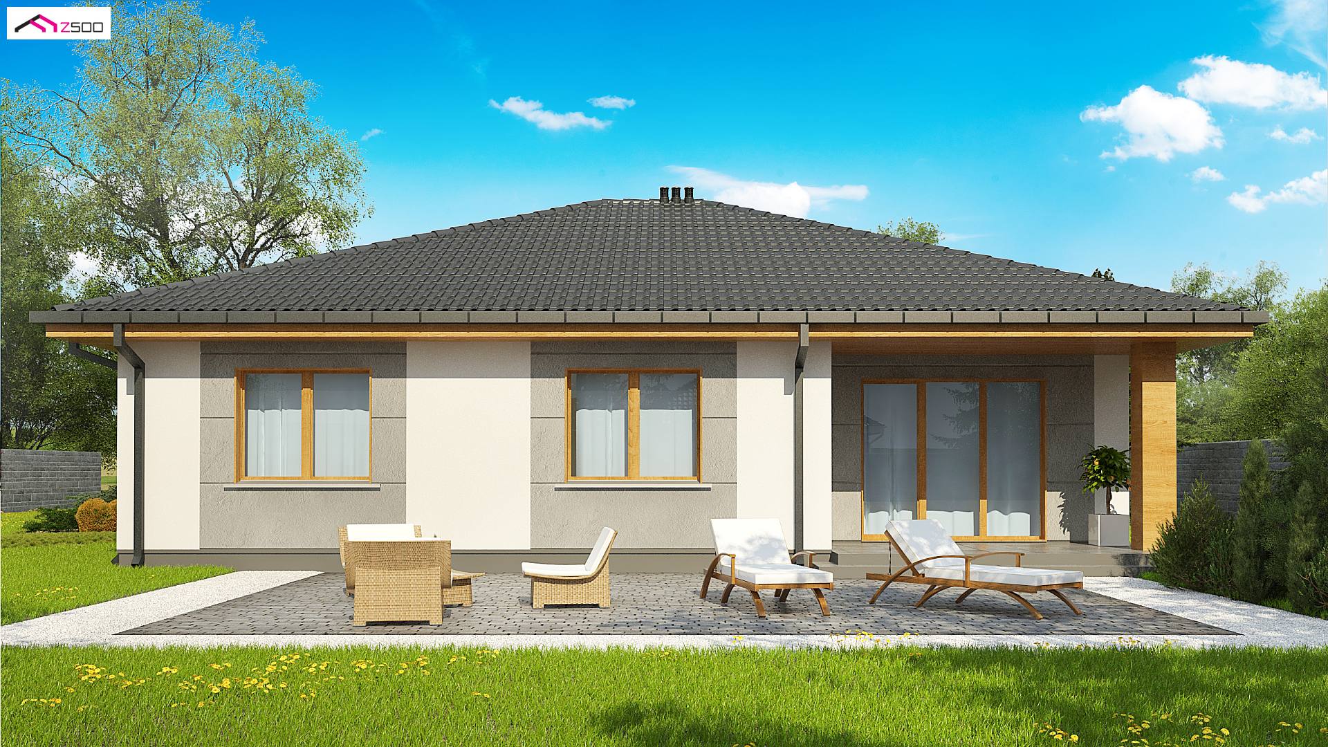 Mājas projekts - Vienstāva mājas projekts - Z67 A
